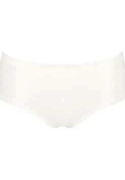 Sloggi Women Basic+ Midi (4-pack), dames slip, wit, lichtblauw, donkerblauw, grijs