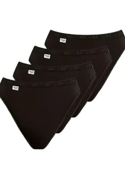 Sloggi Women Basic+ Tai (4-pack), dames slip, zwart