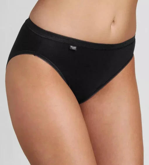 Sloggi Women Basic+ Tai (4-pack), dames slip, zwart