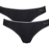 Sloggi Women GO Brazil (2-pack), dames slip, zwart
