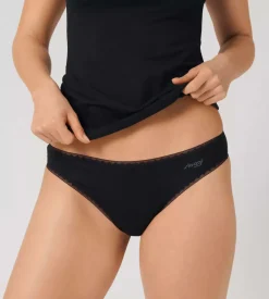 Sloggi Women GO Brazil (2-pack), dames slip, zwart