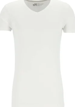 TEN CATE Basics men bamboo viscose T-shirt (1-pack), heren T-shirt V-hals, wit
