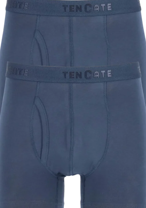 TEN CATE Basics men classic shorts met gulp (2-pack), heren boxers normale lengte, blauw
