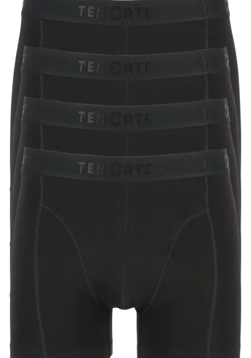 TEN CATE Basics men shorts (4-pack), heren boxers normale lengte, zwart