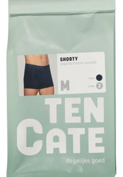 TEN CATE Basics men shorty (2-pack), heren boxers kort, blauw