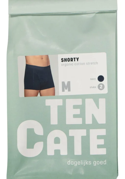 TEN CATE Basics men shorty (2-pack), heren boxers kort, blauw