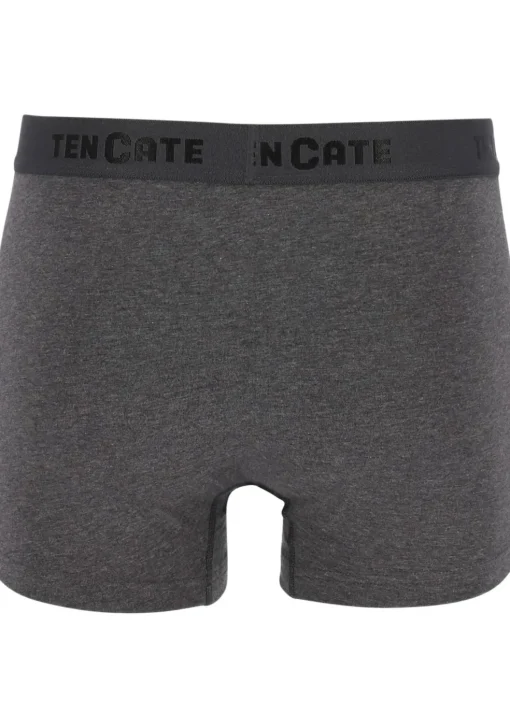 TEN CATE Basics men shorty (2-pack), heren boxers kort, antraciet grijs melange