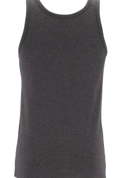 TEN CATE Basics men singlet (2-pack), heren hemden O-hals, antraciet grijs melange
