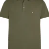 Tommy Hilfiger 1985 Slim Polo, heren poloshirt, olijfgroen
