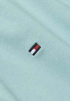 Tommy Hilfiger 1985 Slim Polo, heren poloshirt, licht aqua