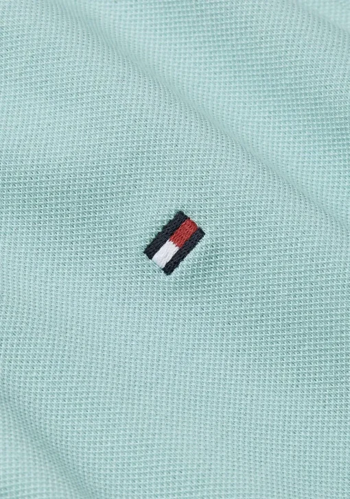 Tommy Hilfiger 1985 Slim Polo, heren poloshirt, licht aqua