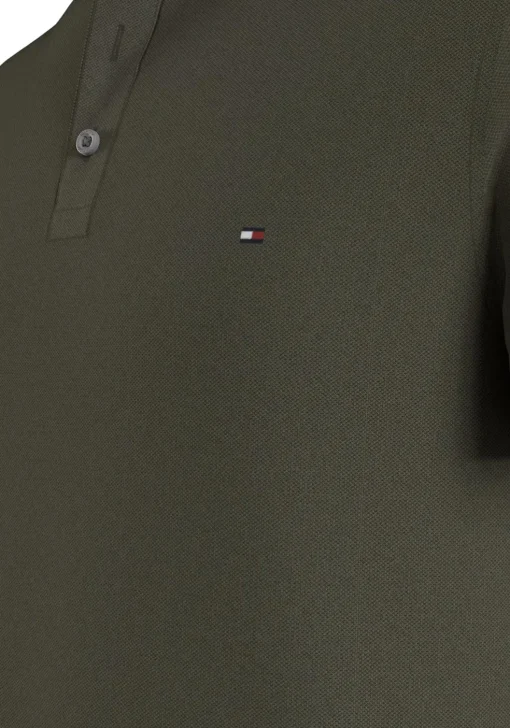 Tommy Hilfiger 1985 Slim Polo, heren poloshirt, olijfgroen