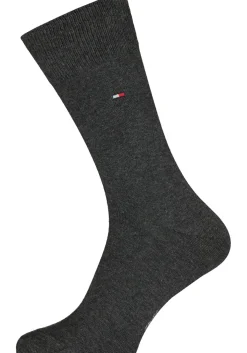 Tommy Hilfiger Classic Socks (2-pack), herensokken katoen, antraciet melange