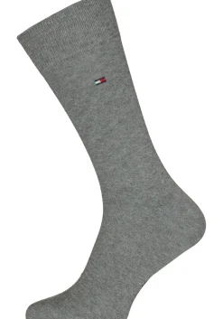 Tommy Hilfiger Classic Socks (2-pack), herensokken katoen, grijs melange