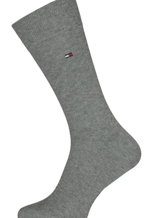 Tommy Hilfiger Classic Socks (2-pack), herensokken katoen, grijs melange