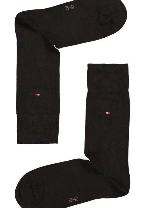 Tommy Hilfiger Classic Socks (2-pack), herensokken katoen, donkerbruin