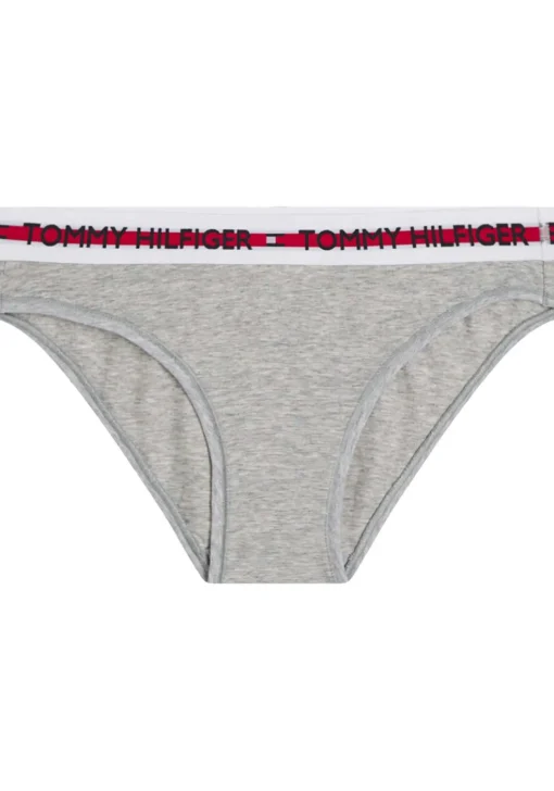 Tommy Hilfiger dames Nature Tech bikini slip (1-pack), grijs melange Mid Grey Heather