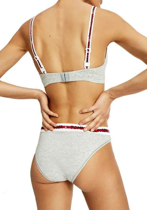 Tommy Hilfiger dames Nature Tech bikini slip (1-pack), grijs melange Mid Grey Heather
