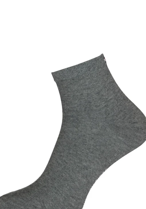 Tommy Hilfiger damessokken Casual Short (2-pack), korte sokken katoen, midden grijs melange