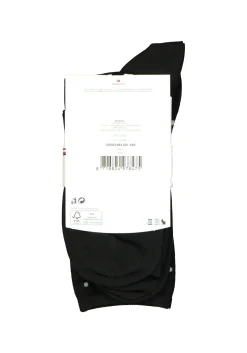 Tommy Hilfiger damessokken Dot (2-pack), uni en gestipt katoen, zwart met wit