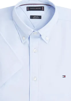 Tommy Hilfiger Flex Poplin Regular Fit Shirt, popeline, lichtblauw