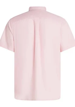 Tommy Hilfiger Flex Poplin Regular Fit Shirt, korte mouw, popeline, roze