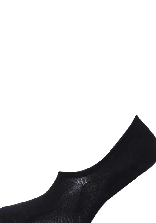 Tommy Hilfiger Footie Socks (2-pack), heren sneaker sokken katoen, onzichtbaar, zwart