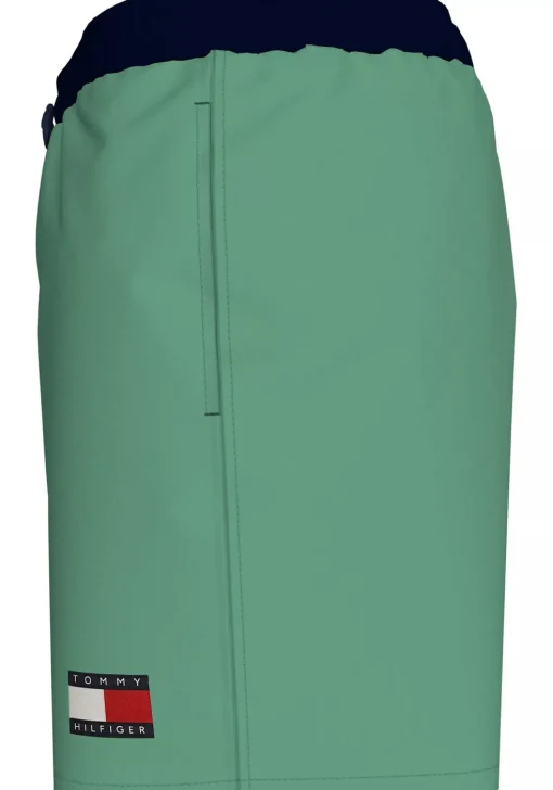 Tommy Hilfiger Medium Drawstring swimshort, heren zwembroek, groen