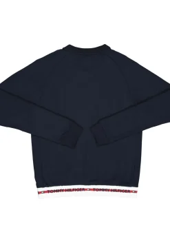 Tommy Hilfiger Nature Tech sweatshirt, heren trui O-hals, middeldik, blauw