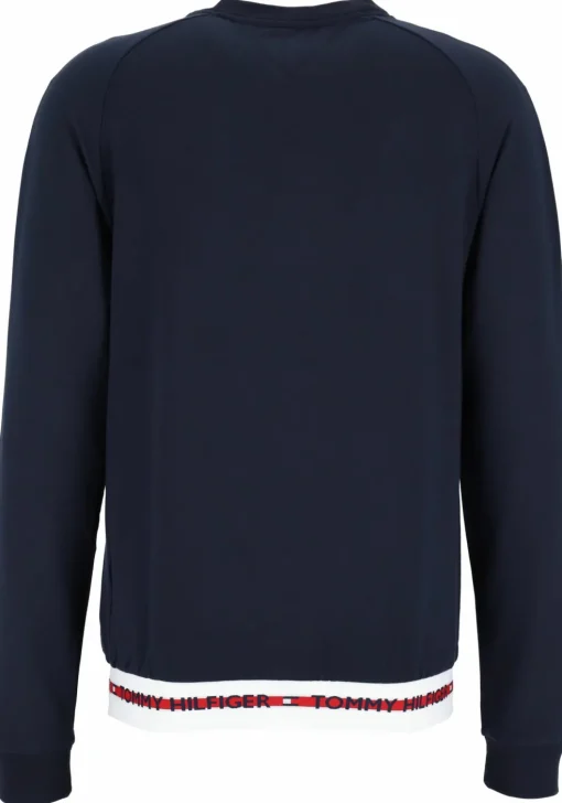 Tommy Hilfiger Nature Tech sweatshirt, heren trui O-hals, middeldik, blauw