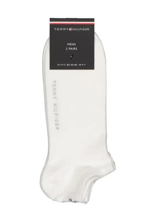 Tommy Hilfiger Sneaker Socks (2-pack), heren enkelsokken katoen, wit