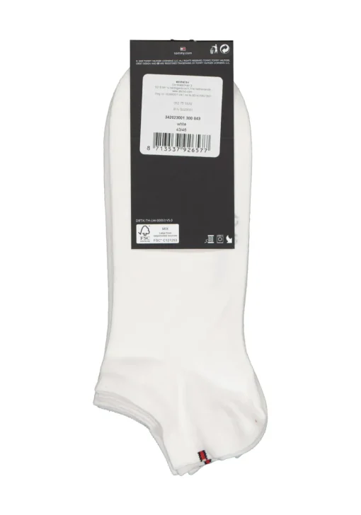Tommy Hilfiger Sneaker Socks (2-pack), heren enkelsokken katoen, wit