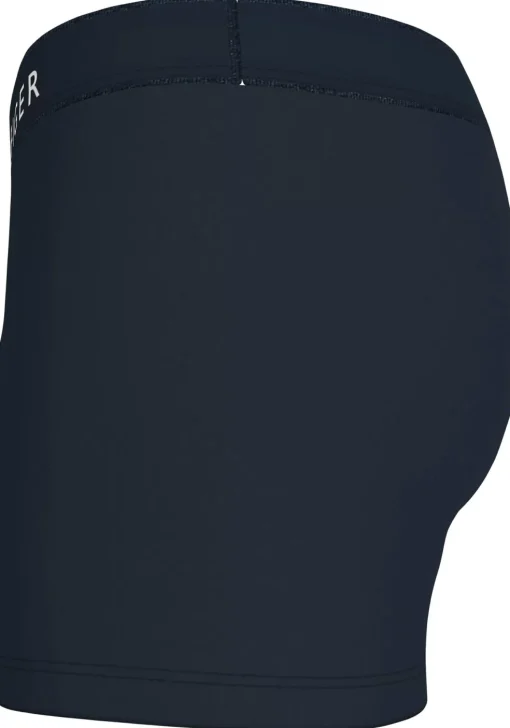 Tommy Hilfiger trunks (5-pack), heren boxers normale lengte, blauw met gekleurde tailleband