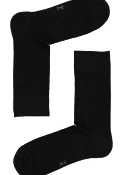 VENT herensokken katoen (2-pack), zwart