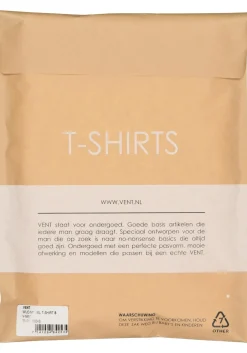 VENT wijd model T-shirt V-hals (2-pack), wit