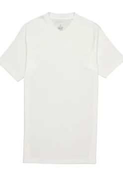 VENT wijd model T-shirt V-hals (2-pack), wit