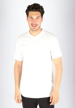 VENT wijd model T-shirt V-hals (2-pack), wit