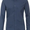 VENTI body fit overhemd, jersey, blauw
