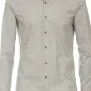VENTI body fit overhemd, jersey, grijs