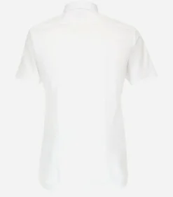 VENTI body fit overhemd, korte mouw, popeline, wit