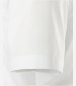 VENTI body fit overhemd, korte mouw, popeline, wit