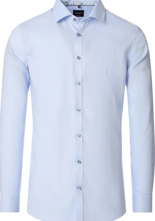 VENTI body fit overhemd, Oxford, blauw