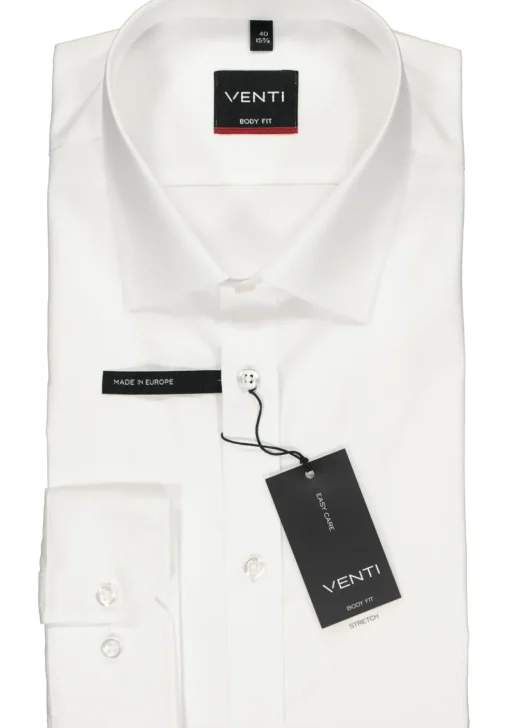 VENTI body fit overhemd, wit