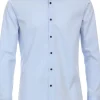 VENTI modern fit overhemd, popeline, blauw