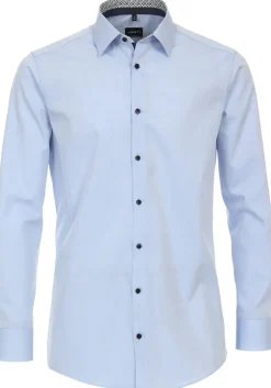 VENTI modern fit overhemd, popeline, blauw