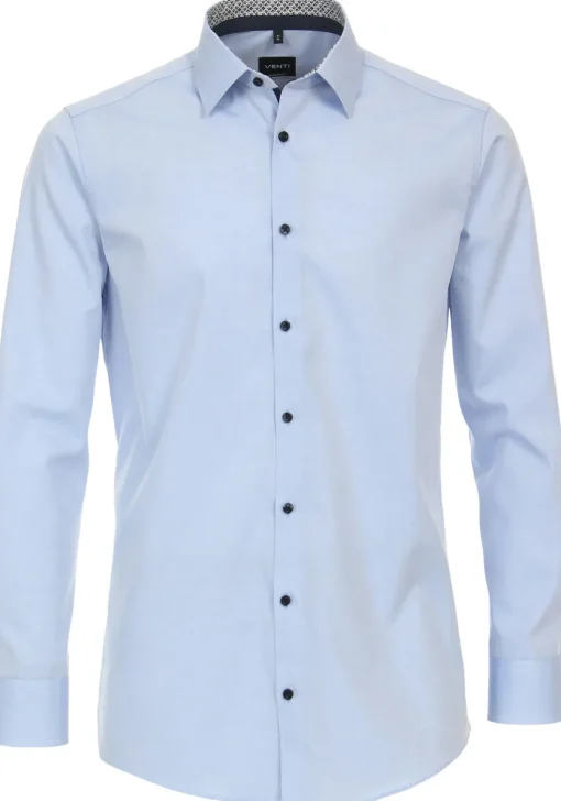 VENTI modern fit overhemd, popeline, blauw