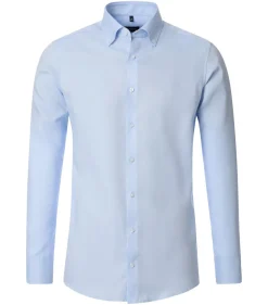 VENTI modern fit overhemd, Oxford, blauw