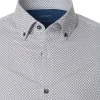 VENTI modern fit overhemd, jersey, bruin dessin