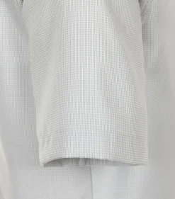 VENTI modern fit overhemd, korte mouw, dobby, grijs