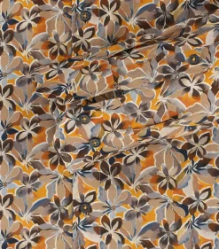 VENTI modern fit overhemd, popeline, beige dessin
